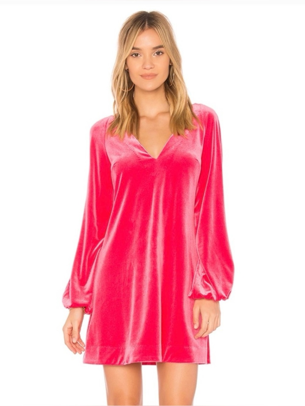 Free People Misha Pink Velvet Mini Dress XS Cocktail Holiday Party